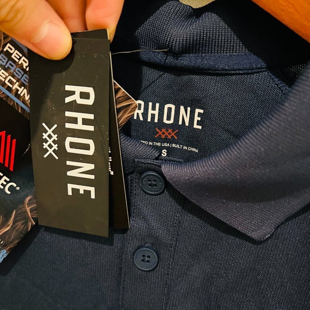 RHONE Delta Pique Polo Men's Size Small - Picture 3 of 4